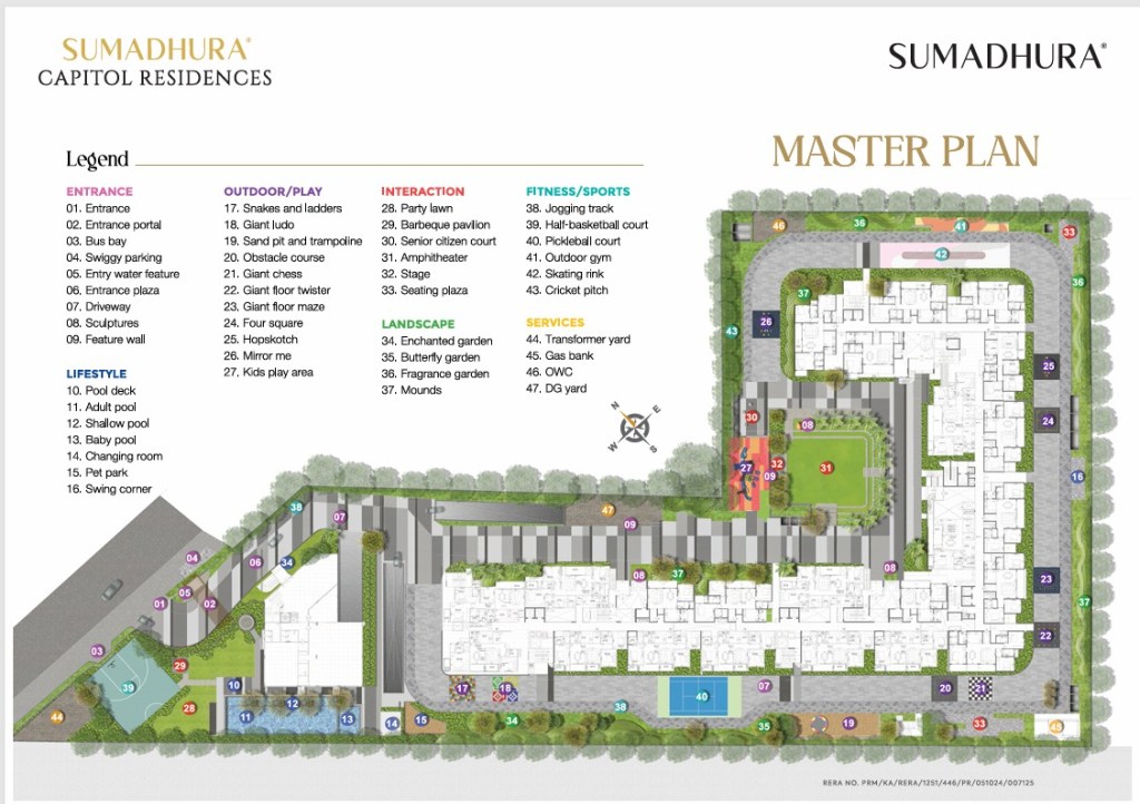 SUMADHURA CAPITOL RESIDENCES MASTER PLAN